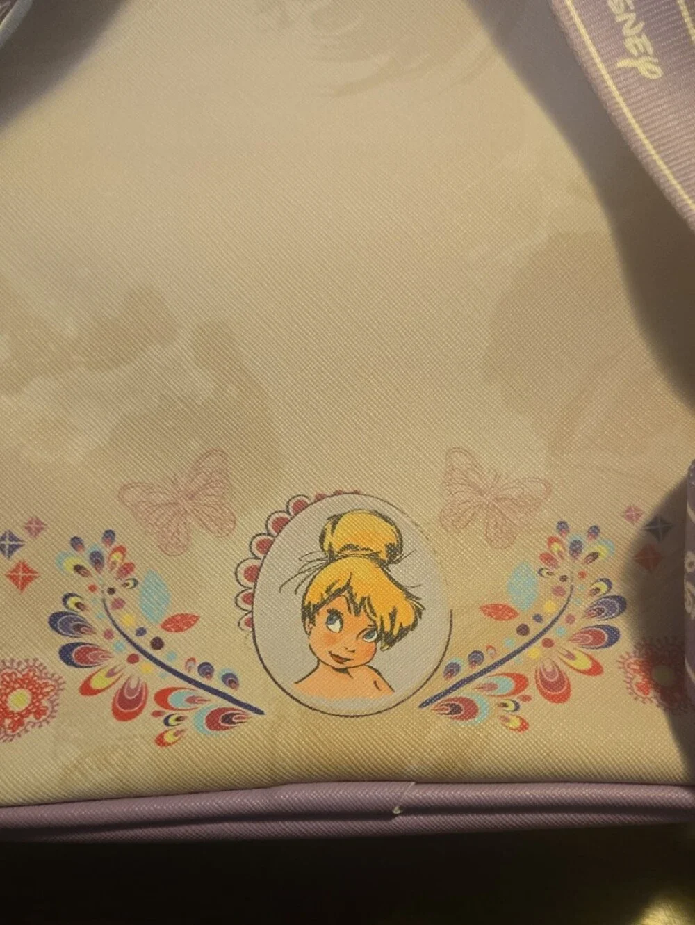 Disney Peter Pan Tinker Bell Kids Backpack - Purple & Cream